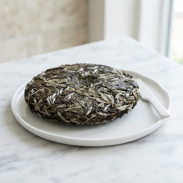 Bai Mudan Cake White Peony Tea Cake, 2019 Laoshu Mudan, Fuding Fujian