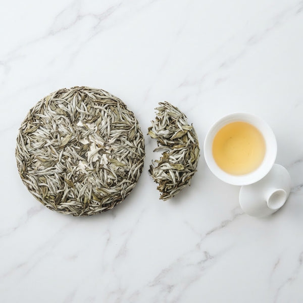 Baihao Yinzhen Bing Silver Needle Cake, Moonlight White Tea, Yunnan (342g)