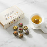 Raw Pu'er Mini Tuocha, Dragon Pearls with Flowers (6-Flavor, 15pcs box)