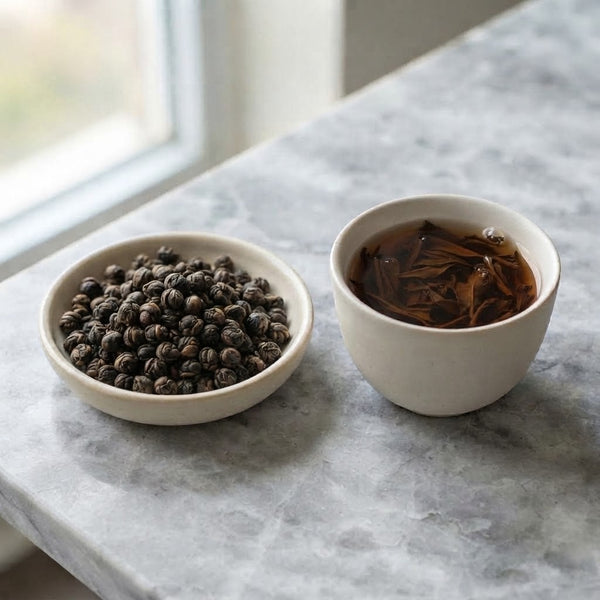 Ripe Pu'er Mini Tea Pearls, Bingdao Mountain – AAA