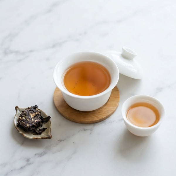 Raw Pu'er Teacake, Purple Tea