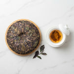 Raw Pu'er Teacake, Purple Tea