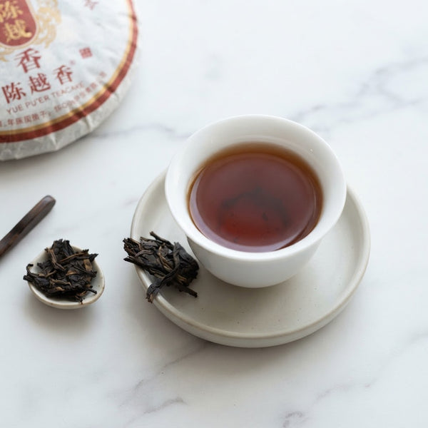 Ripe Pu'er Teacake, Yue Chen Yue Xiang